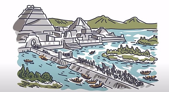 Llegada a  México-Tenochtitlan