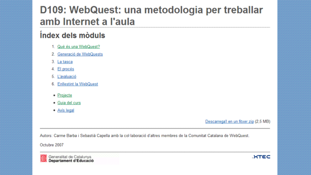 D109- Curs WebQuest