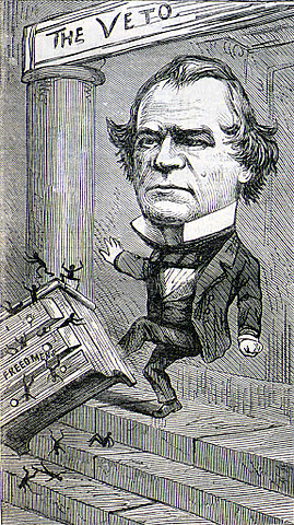 Freedman's Bureau Bill, vetoed by President Johnson