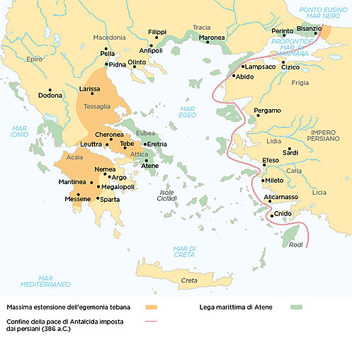 battaglia di Mantinea - fine dell'egemonia tebana