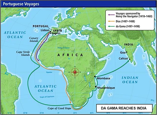 Vasco Da Gama sailed for Portugal