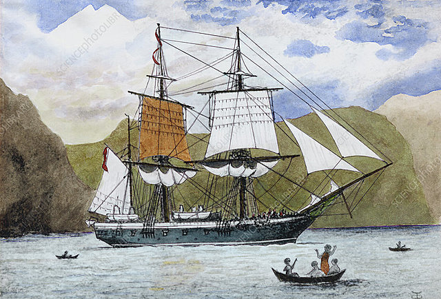 Darwins time on the H.M.S. Beagle