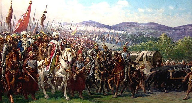 Maometto II conquista Costantinopoli.