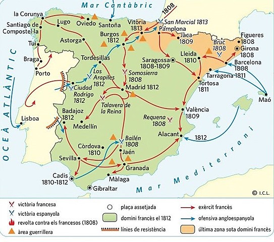 Napoleó entra amb les seves tropes a Madrid amb un avenç imparable