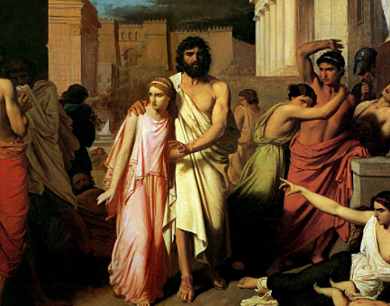 A plague runs rampant through Thebes.