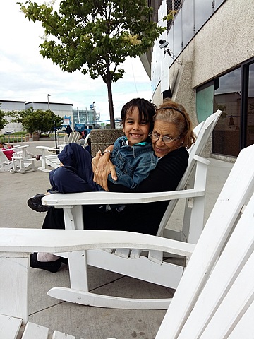 Ma grand-mère visite le Canada pour la première fois