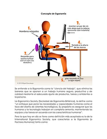 Definición de la Ergonomía