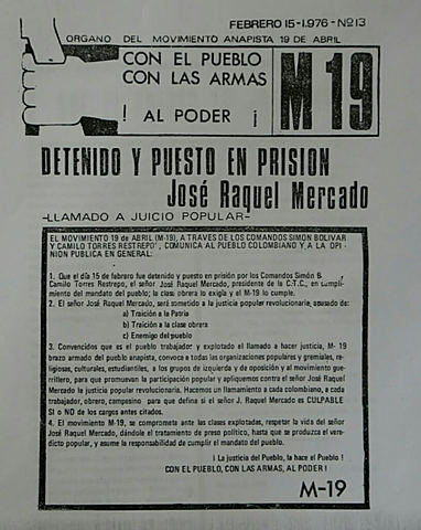 Secuestro y condena del M-19