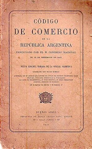 Sanción del código de comercio