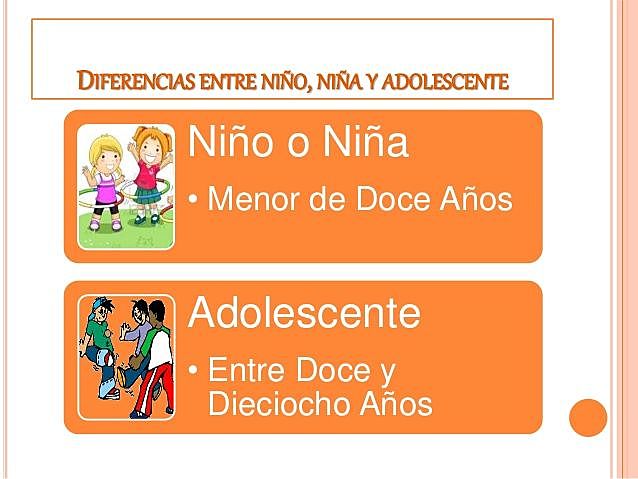 DIFERENCIA DEL NIÑO Y ADOLESCENTE