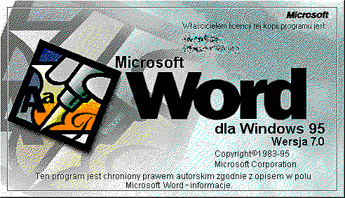 MICROSOFT WORD WINDOWS 95