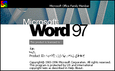 MICROSOFT WORD WINDOWS 97