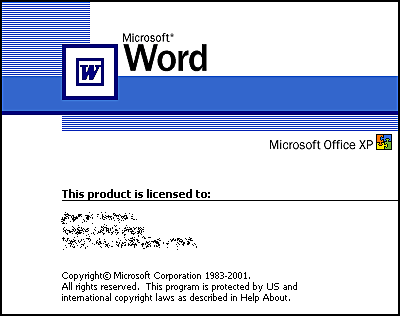 MICROSOFT WORD XP