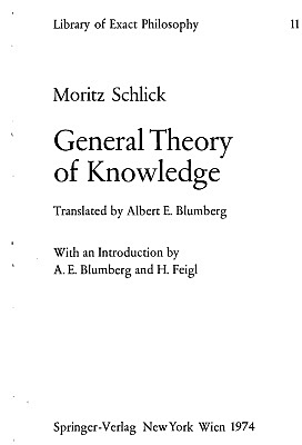 Theory of Knowledge and Metaphysics