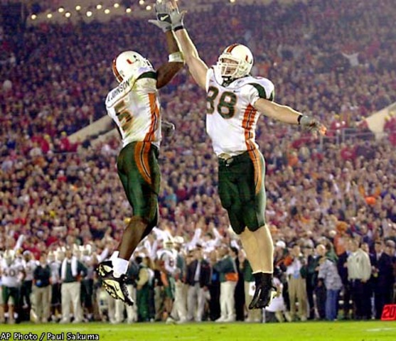 The "U" get their first BCS title.