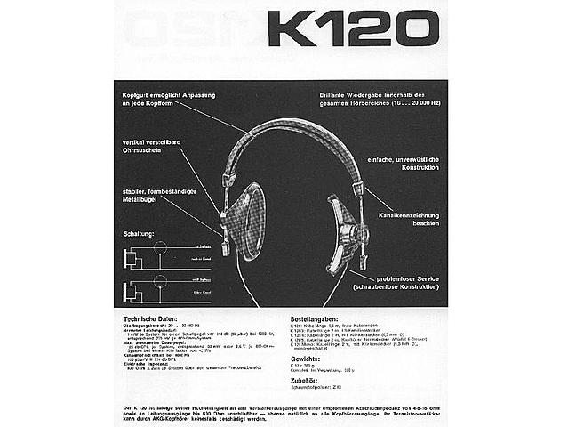 Los Auriculares AKG K120s