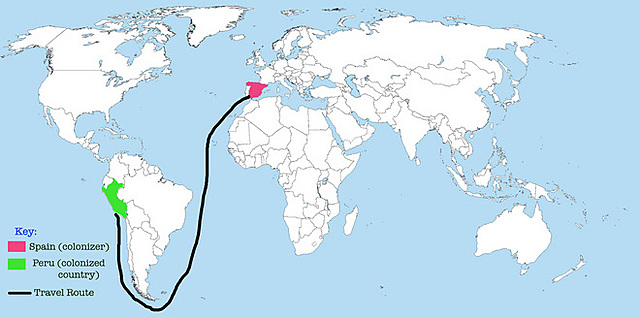 Francisco Pizarro Sailing for Spain