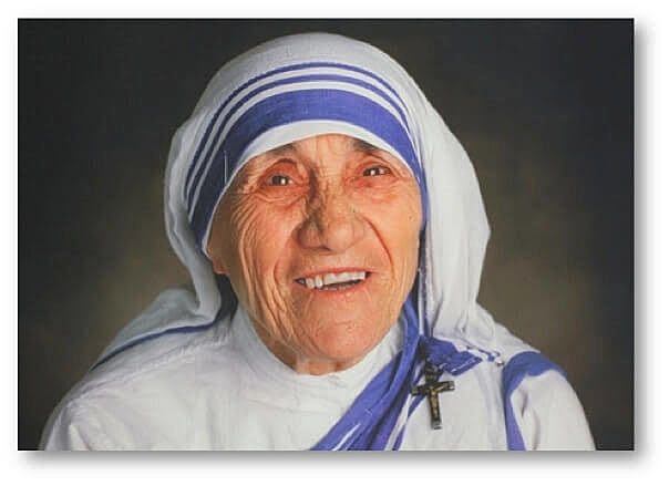 Premio Nobel para la madre Teresa de Calcuta.