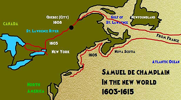 Samuel de Champlain Sailing for Canada and France
