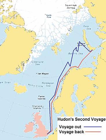 Henry Hudson - sails for the Dutch