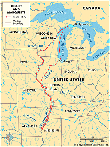 Louis Joliet and Jacques Marquette - Sailed for France