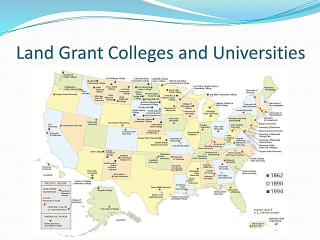 Morrill Land Grant Colleges Act of 1862 and 1890