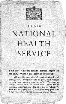 Creación del National Health Service- Reino Unido.