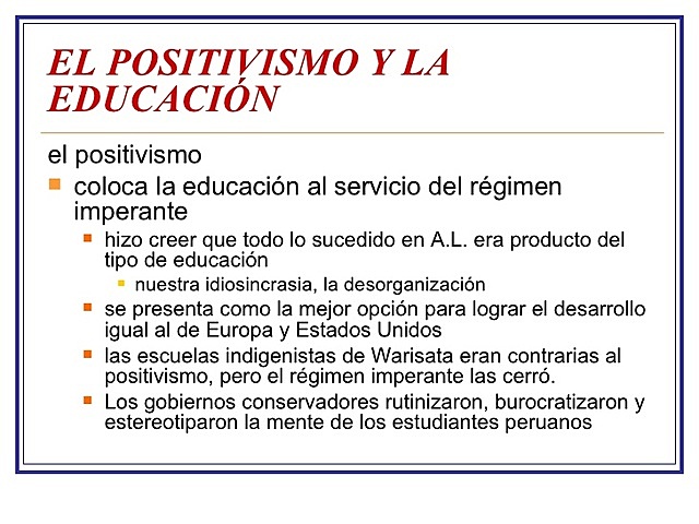 Positivismo y Educación, Marx, Engeles- Siglos XIX-XX