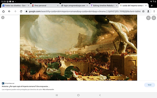 Caida del imperio romano