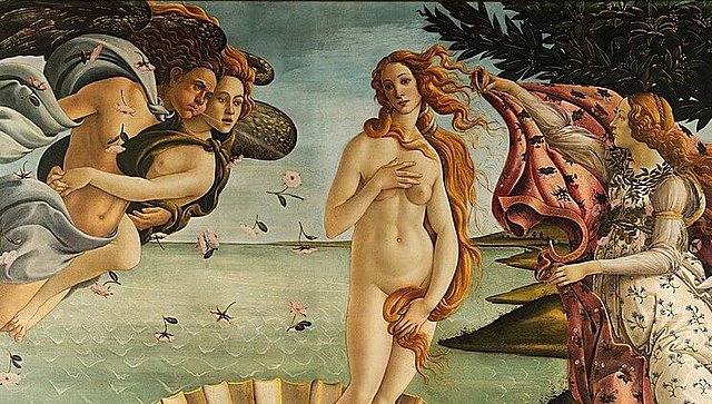 La vuelta de temas mitológicas en la pintura, El nacimiento de Venus