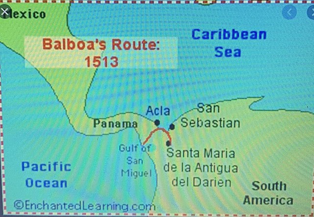 Vasco Nunez de Balboa-sailed for spain