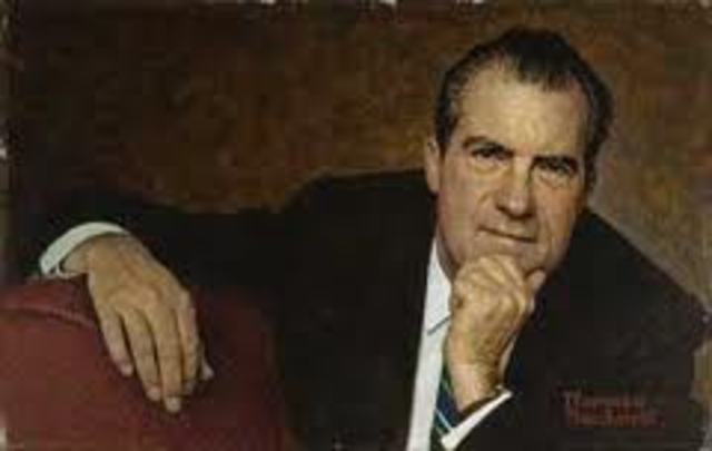 President Richard M. Nixon takes office