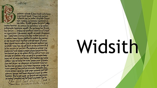 Widsith; Primitiva poesía anglosajona