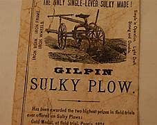 The Gilpin Sulky Plow