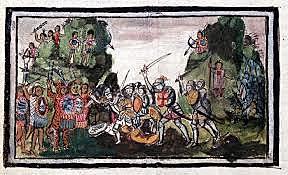 Combate con los tlaxcaltecas