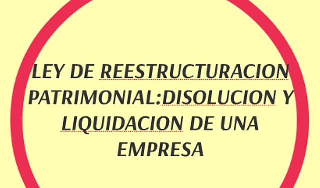 Ley de Reestructuración Patrimonial de 1996 (D. Ley N.°845)