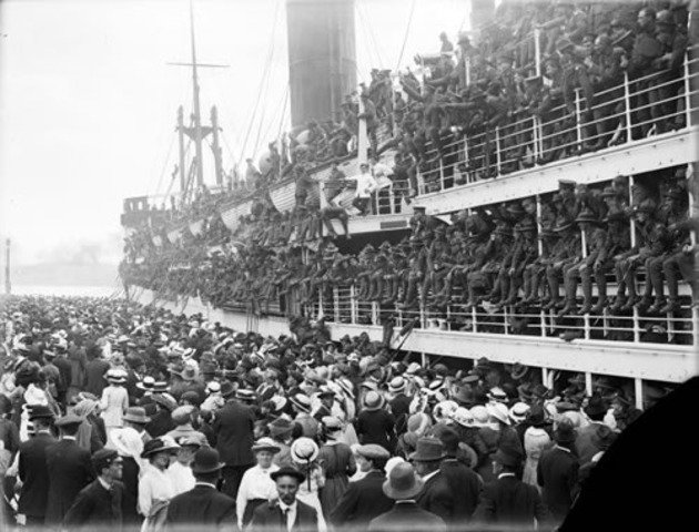 New Zealand Expeditionary Force (NZEF) leaves for France
