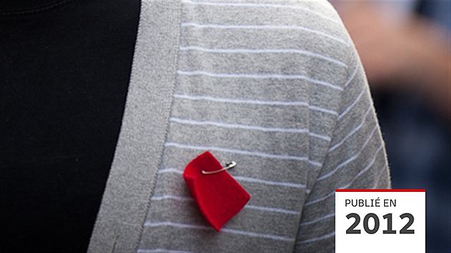 Printemps érable-carré rouge