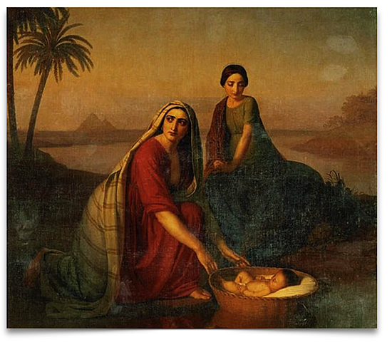 Moses Born and Adopted by Pharaoh's Daughter