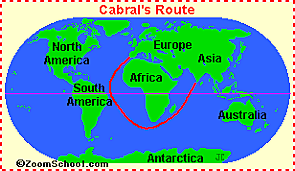 Pedro Alavres Cabral- Sailed for Portugal