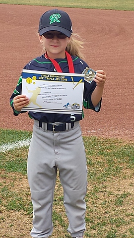 Quand j'ai commencé à jouer au baseball.