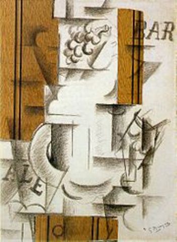 Fruitdish and Glass- Georges Braque