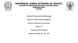 Timeline: Línea del Tiempo de la Epidemiología - Diego de la Cruz Loyola
