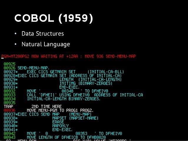 Desarrollo del COBOL