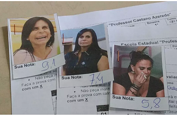 O incentivo vem de fotos da Gretchen