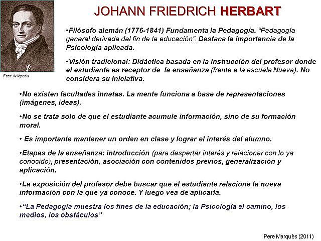LA EDUCACIÓN SEGÚN JOHANN HERBART