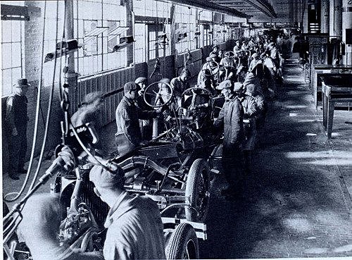 LINEA DE ENSAMBLAJE POR HENRY FORD