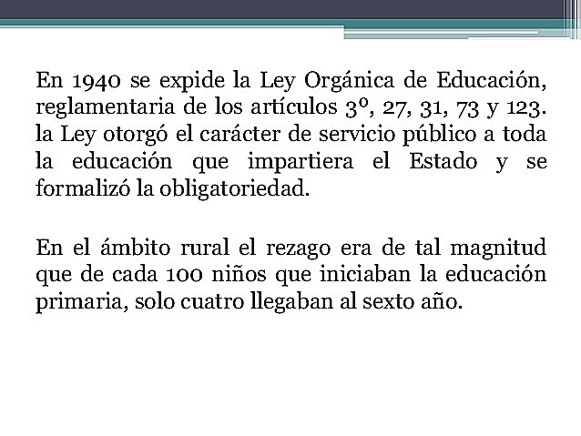 Ley Orgánica de Educación