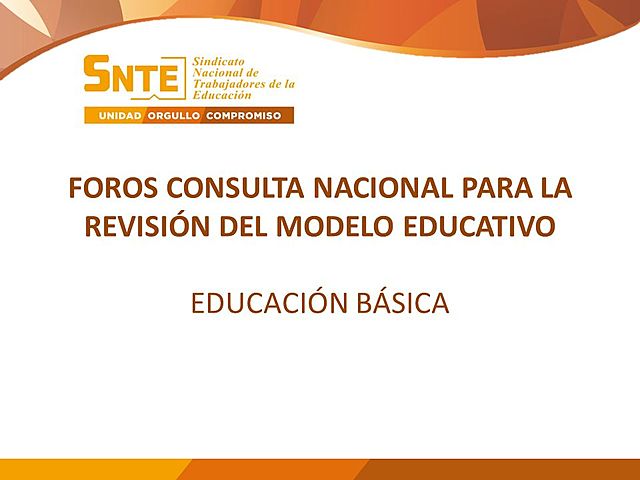 Foros de Consulta Nacional para la Revisión del Modelo Educativo