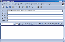 Primer programa para enviar correo electrónico
